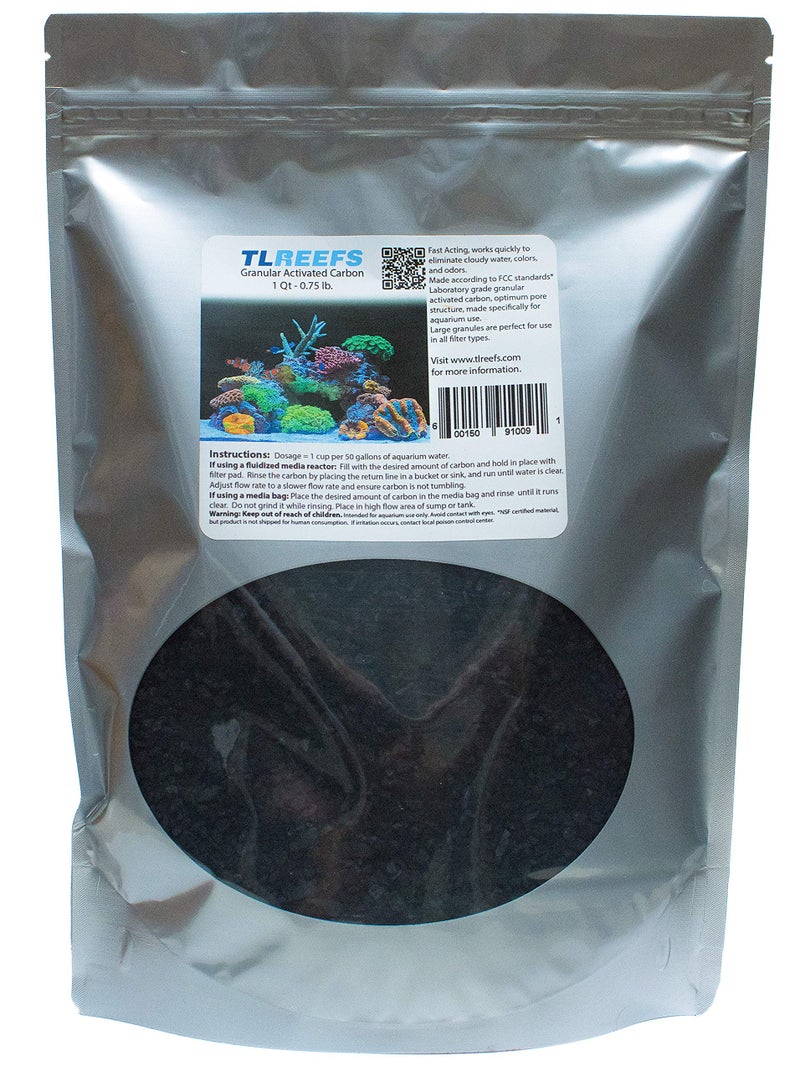TL Reefs Granular Activated Carbon Filter Media (1 Qt) - Image 1